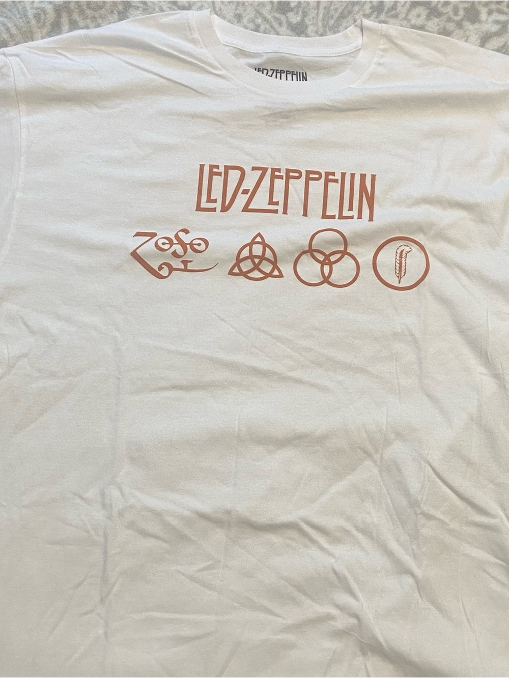 Led Zeppelin White Band T-Shirt